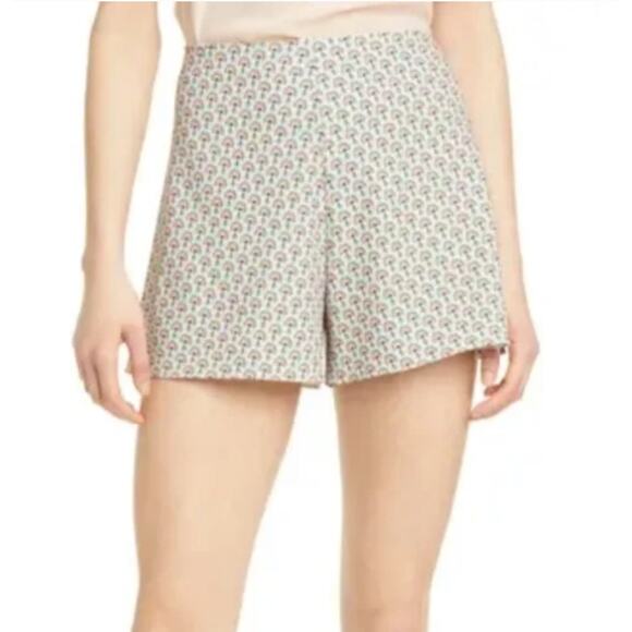 New Alice & Olivia Athena Printed Solstice Floral Shorts size 6 Chic - Picture 2 of 9